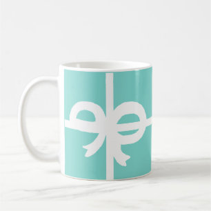 Hübsche blaue Schleife Kaffeetasse