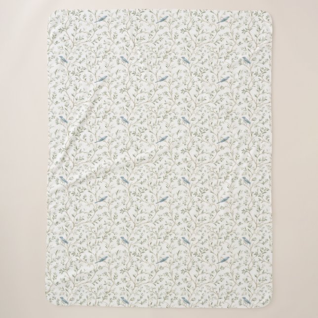Hübsche Blaue Vögel   Sherpadecke (Vorderseite)