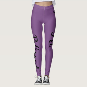 hübsche BLESSED-Briefe   Leggings