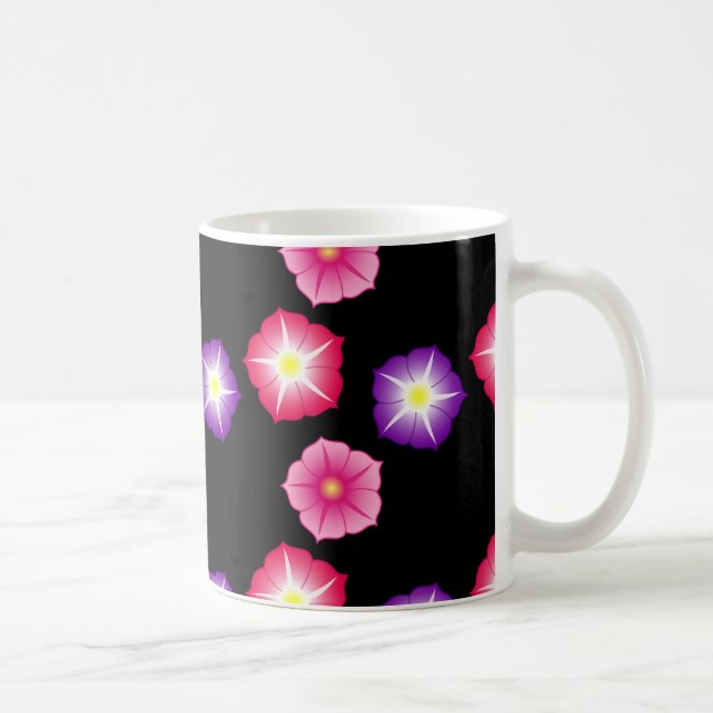 Hübsche Blume Abstraktes Design Tasse (Rechts)