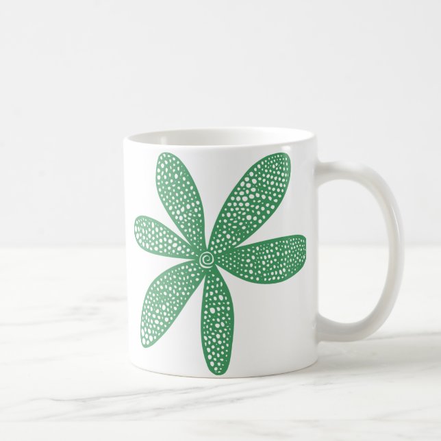 Hübsche Blume - Army Green Tasse (Rechts)