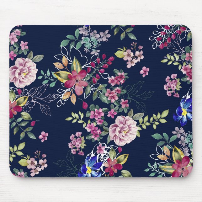 Hübsche Blume Blumenmousepad Mousepad (Vorne)