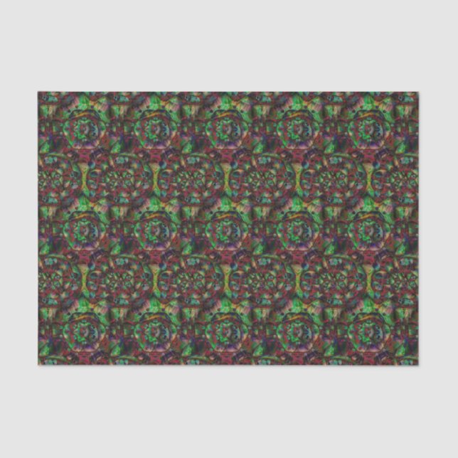 Hübsche Blume Burst Abstrakt Seidenpapier (Vorderseite)