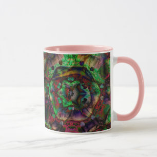 Hübsche Blume Burst Abstrakt Tasse