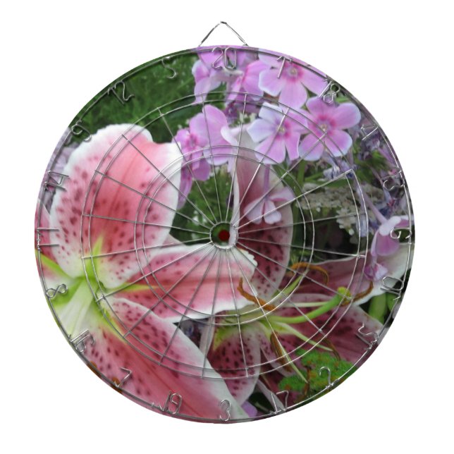Hübsche Blume Dartboard Dartscheibe (vorne)