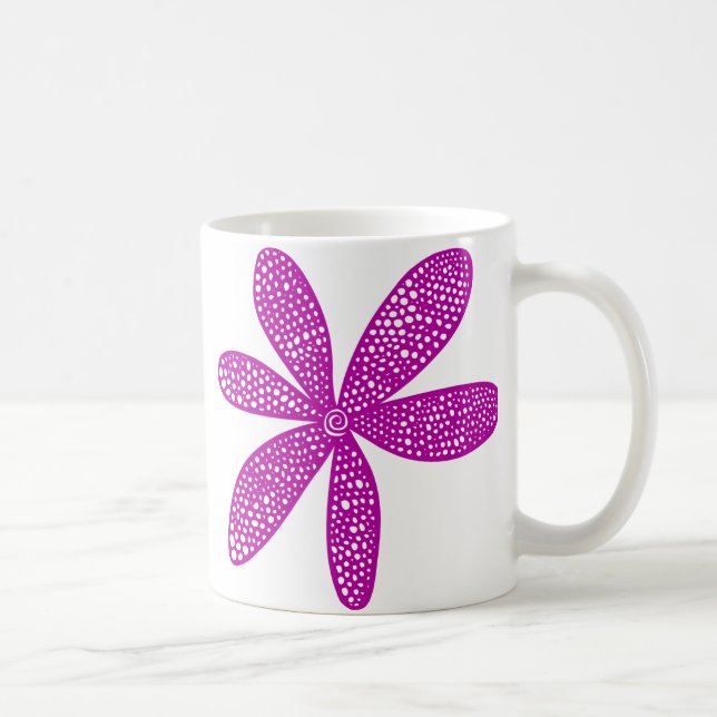Hübsche Blume - Deep Violet Tasse (Rechts)