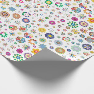 Hübsche Blume - farbiges Verpackungspapier Geschenkpapier