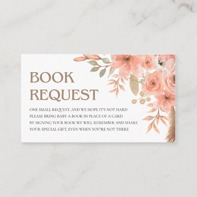 Hübsche Blume für das Frühjahrsbuch Begleitkarte (Vorderseite)