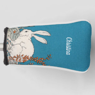 Hübsche Blume für die Darstellung von Kaninchen Golf Headcover