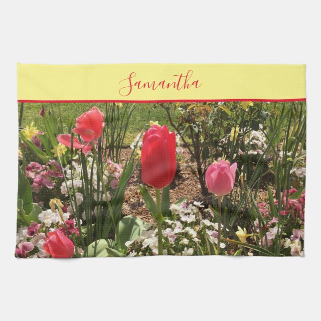 Hübsche Blume Geschirrtuch (Horizontal)