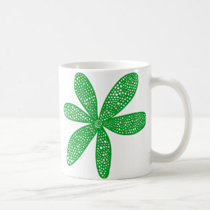 Hübsche Blume - Grasgrün Tasse