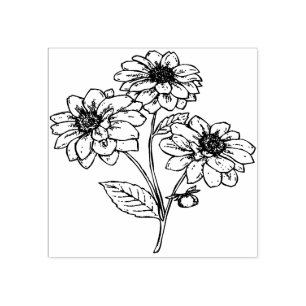 Hübsche Blume Gummi Briefmarke Gummistempel
