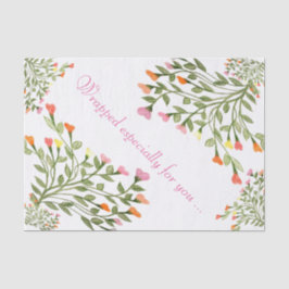 Hübsche Blume Herzdesign - Gewebepapier Seidenpapier