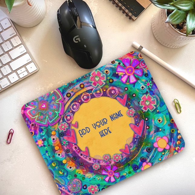 Hübsche Blume Individuelle Name Inspirivity Mousep Mousepad (Von Creator hochgeladen)