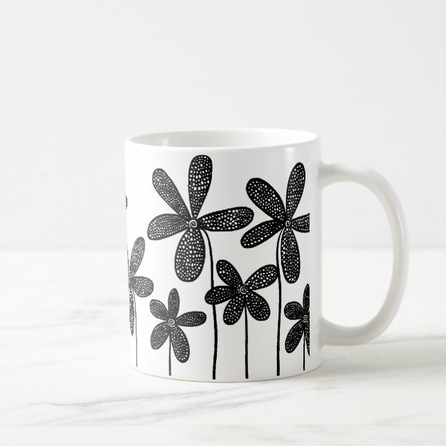 Hübsche Blume Kaffeetasse (Rechts)
