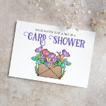 Hübsche Blume Kartendusche per Post Einladung Postkarte<br><div class="desc">Diese skurrile, illustrierte Dusche per E-Mail-Einladungen können mit Ihren eigenen Veranstaltungsdetails personalisiert werden. Ob 40., 50., 60. Geburtstag oder ein anderer Meilenstein: Diese hübschen, blumengeschmückten Duschkarten sind die perfekte Möglichkeit, Freunde und Familie aus der Ferne fragen! Ein süßes, individuelles Gedicht lädt die Empfänger dazu ein, dem Geburtstagsmenschen eine Karte mit...</div>