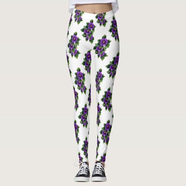 Hübsche Blume Leggings (Vorderseite)