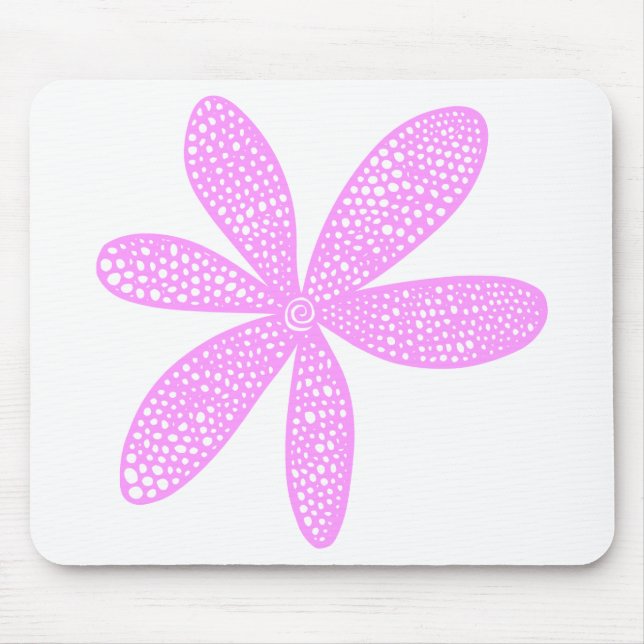 Hübsche Blume - Leichte Violette Mousepad (Vorne)
