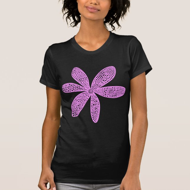 Hübsche Blume - Leichte Violette T-Shirt (Vorderseite)