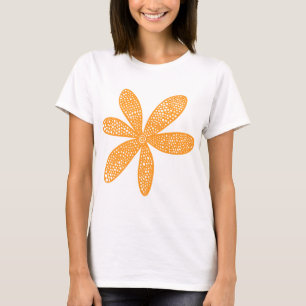 Hübsche Blume - Leichtorange T-Shirt
