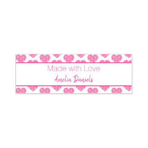 Hübsche Blume Liebe Herzstück - Gebilde mit Liebe Permastempel