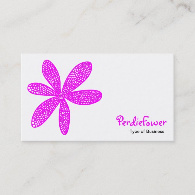 Hübsche Blume - Magenta Visitenkarte (Vorderseite)