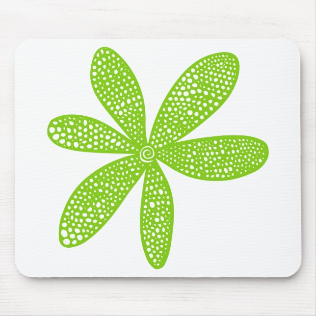 Hübsche Blume - Mars Green Mousepad (Vorne)