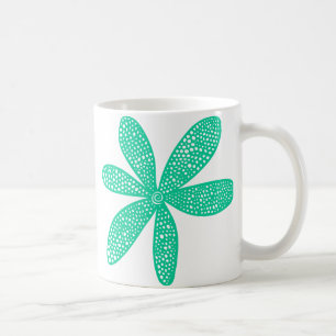 Hübsche Blume - Meeresgrün Tasse