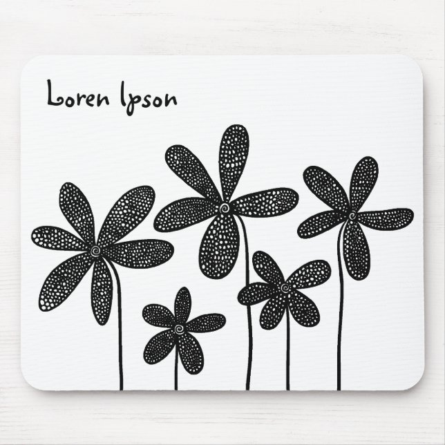 Hübsche Blume Mousepad (Vorne)