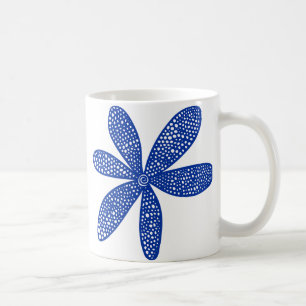 Hübsche Blume - Navy Blue Tasse