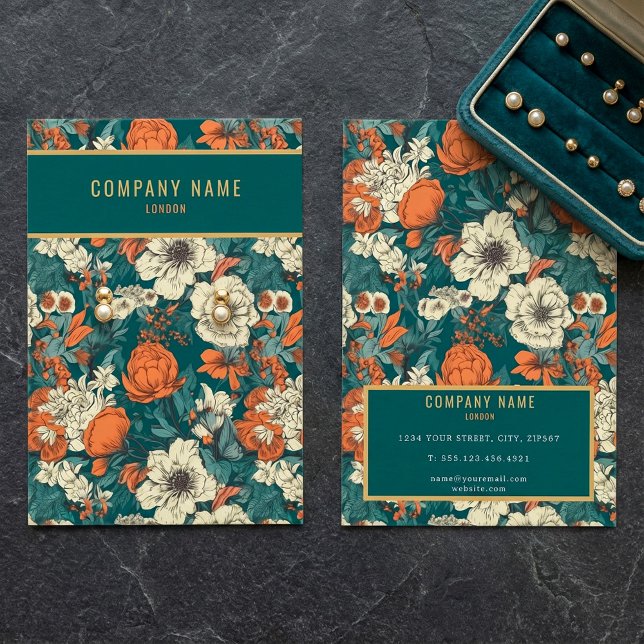 Hübsche Blume Ohrring-Grafikkarte (Pretty flowers stud earring display card.)