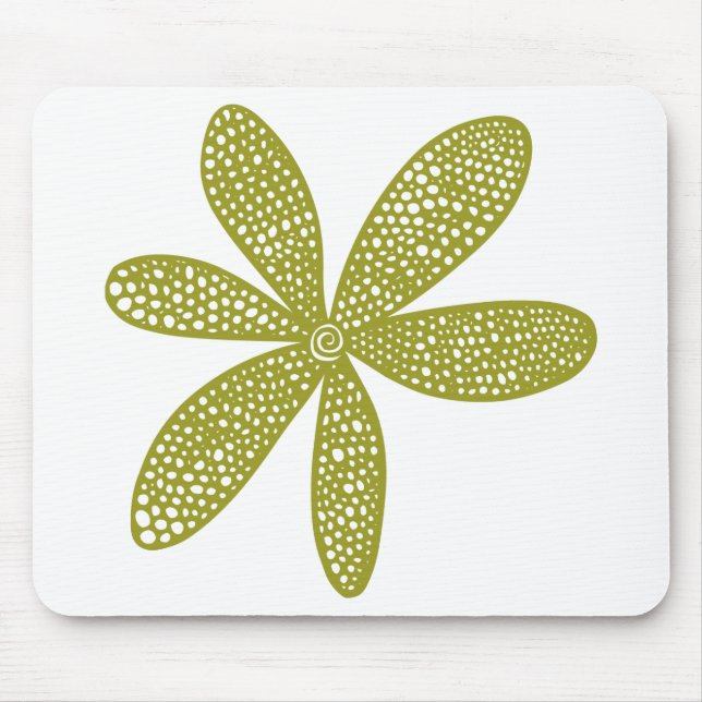 Hübsche Blume - Olivenöl Mousepad (Vorne)