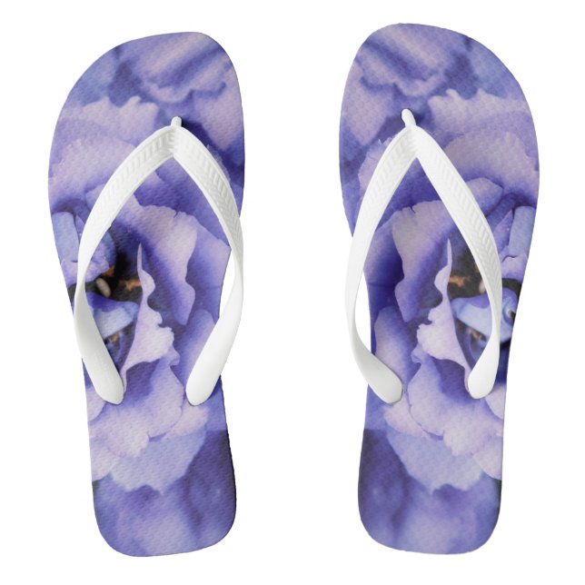 Hübsche Blume Periwinkle Flip Flops (Fußbett)