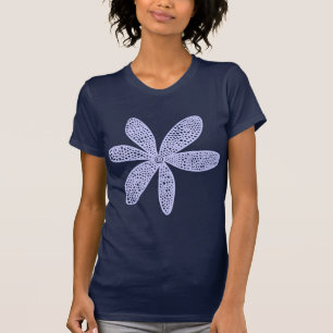 Hübsche Blume - Pulver blau T-Shirt