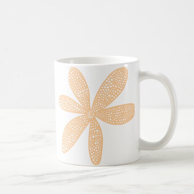 Hübsche Blume - Sand Tasse (Rechts)