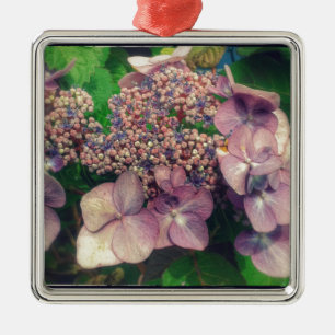 Hübsche Blume Silbernes Ornament