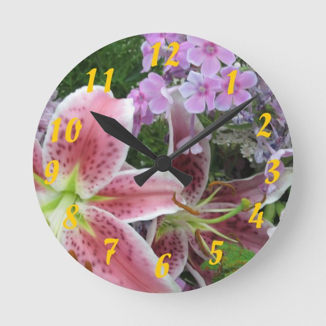 Hübsche Blume Uhr (Vorderseite)