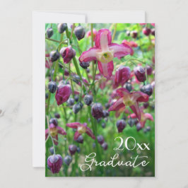 Hübsche Blume und Buds Abschluss Einladung