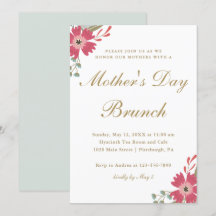 Hübsche Blume und der Brunch der Minzgrün-Mutter