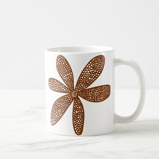Hübsche Blume - Walnut Tasse (Rechts)