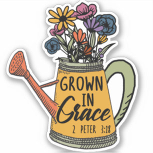 Hübsche Blumen Christlicher Bibelversus Gnade Aufkleber