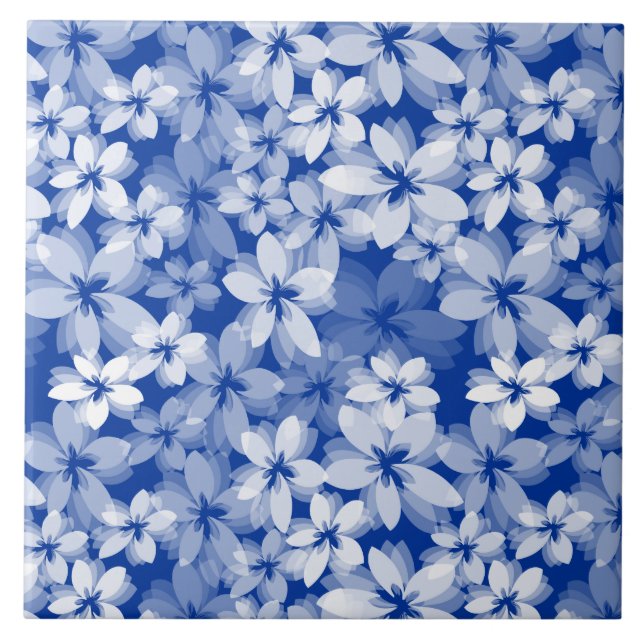 Hübsche Blumen Fliese (Vorderseite)