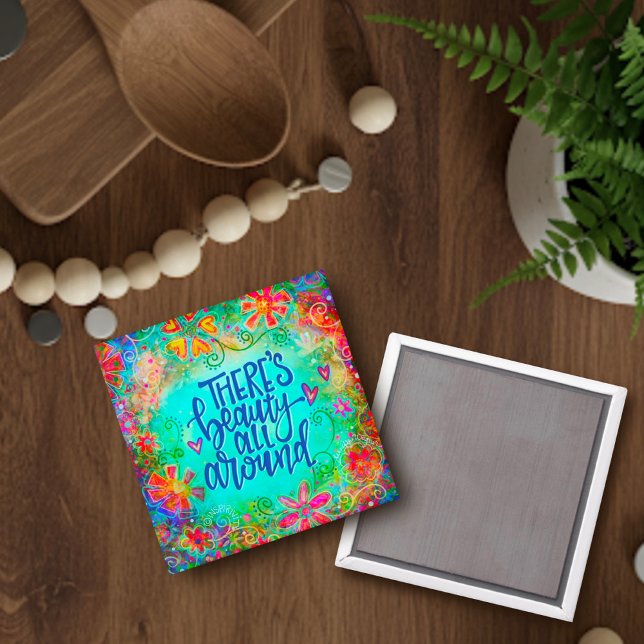 Hübsche Blumen-Spaß-Schönheit Alles rund um Inspir Magnet (Von Creator hochgeladen)