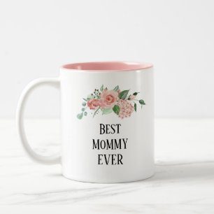 Hübsche Blumenbester pro Mommy Zwei-Tonen-Kaffee-T Zweifarbige Tasse