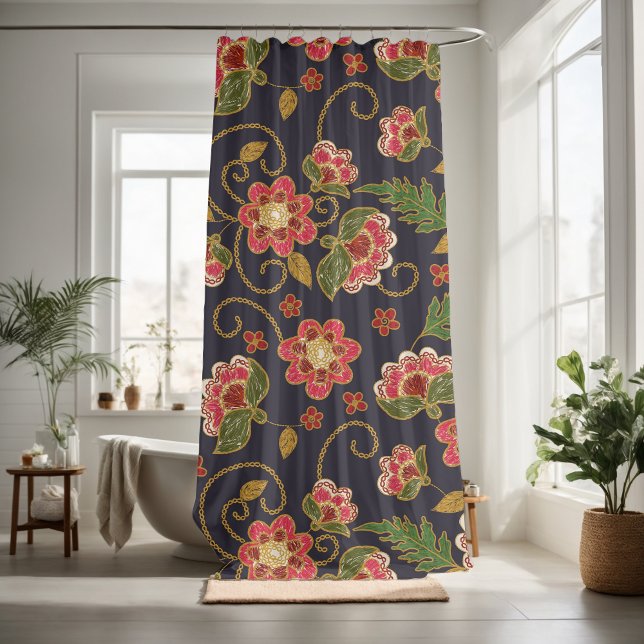 Hübsche Blumendekoration auffallend Duschvorhang (Von Creator hochgeladen)