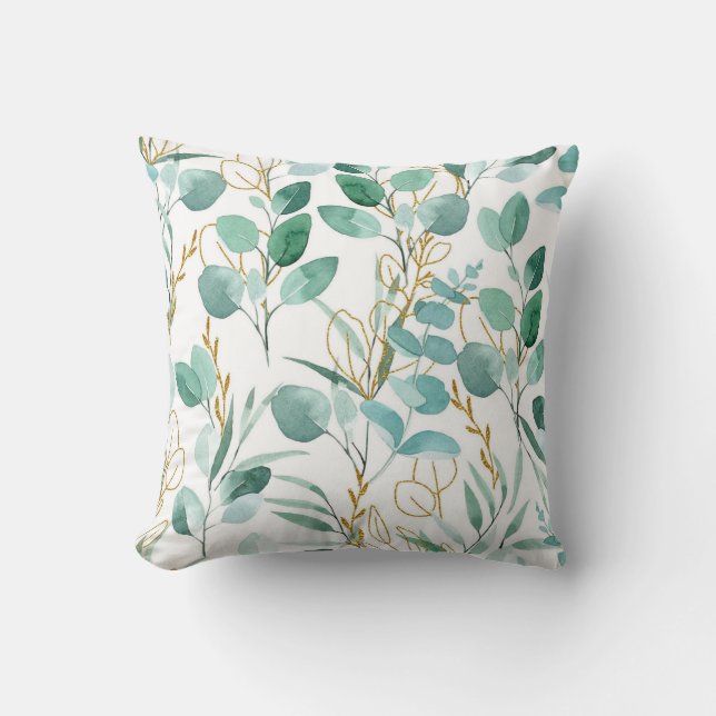 Hübsche Blumendekoration auffallend Kissen (Vorderseite)