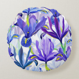 Hübsche Blumendekoration auffallend Rundes Kissen