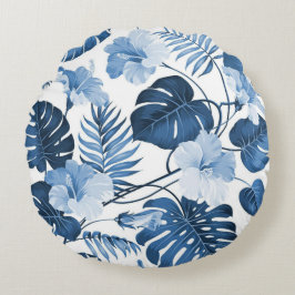 Hübsche Blumendekoration auffallend Rundes Kissen