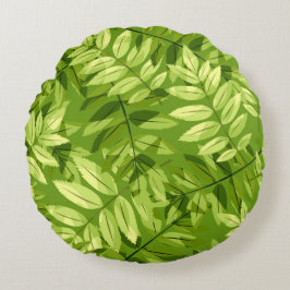 Hübsche Blumendekoration auffallend Rundes Kissen