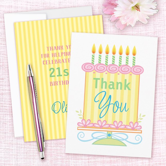 Hübsche Blumengeburt Dankeskarte (Von Creator hochgeladen)